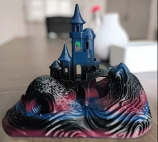 PETG GRADIENT Black red navy