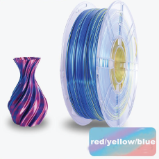 PLA+ silk red yellow blue
