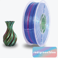 PLA+ silk red green blue